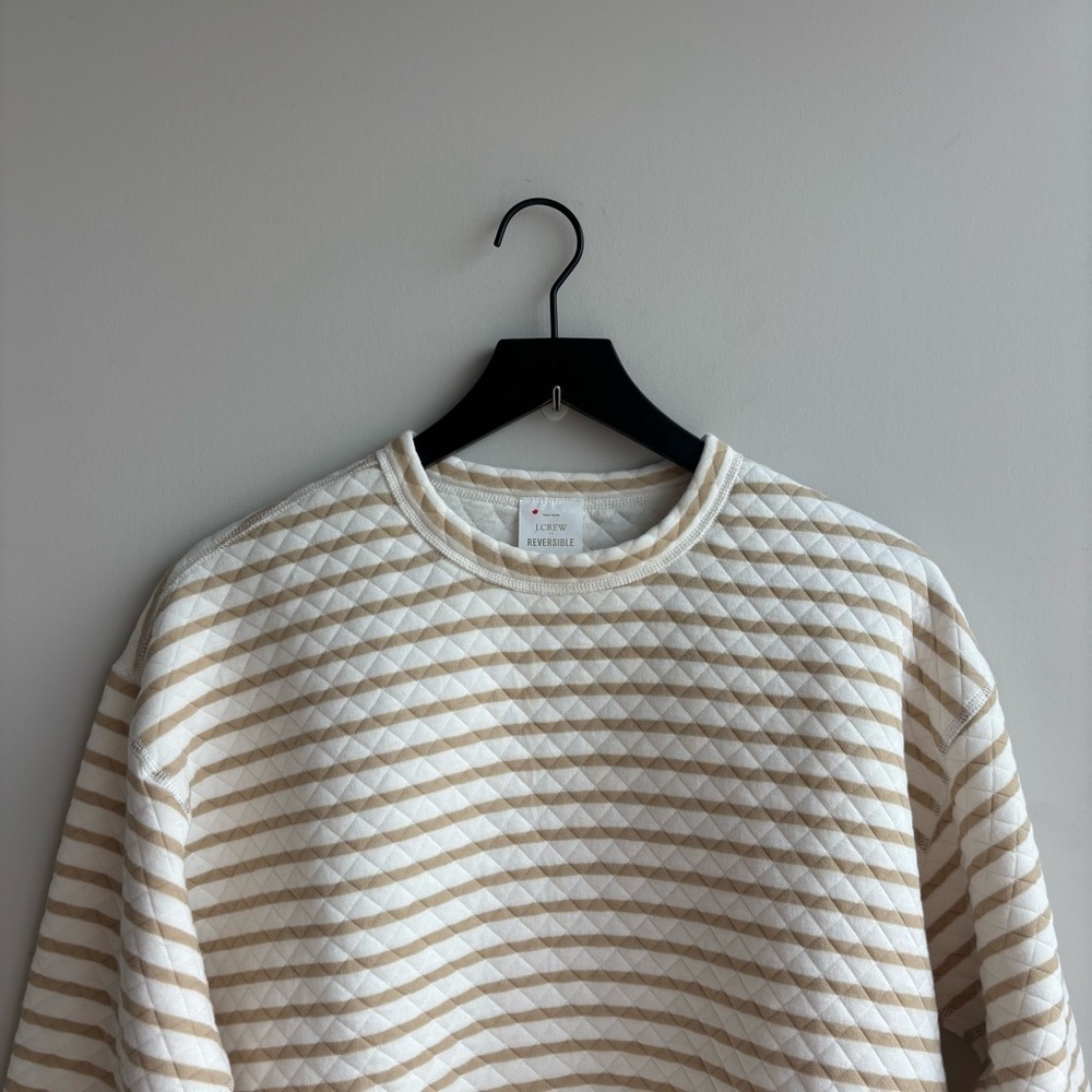 NWOT J. Crew Reversible quilted pullover, Size S - Picture 2 of 8
